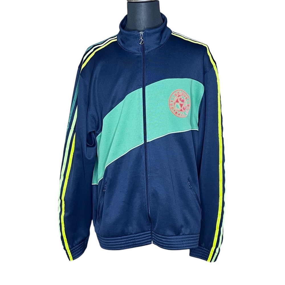 ADIDAS Men’s Vintage Football Club Full Zip Track
Style Jacket Green Blue 2XL